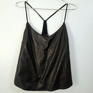 Guess Faux Leather Top